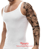 californian chicano sleeve tattoo high resolution download by tattoodesignstock.com
