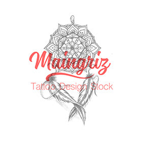 dreamcatcher mandala tattoo design