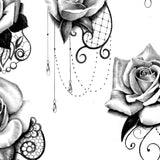 rose with lace and pearl tattoo design high resolution download by tattoodesignstock.com
