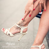 sexy flowers foot tattoo design high resolution download