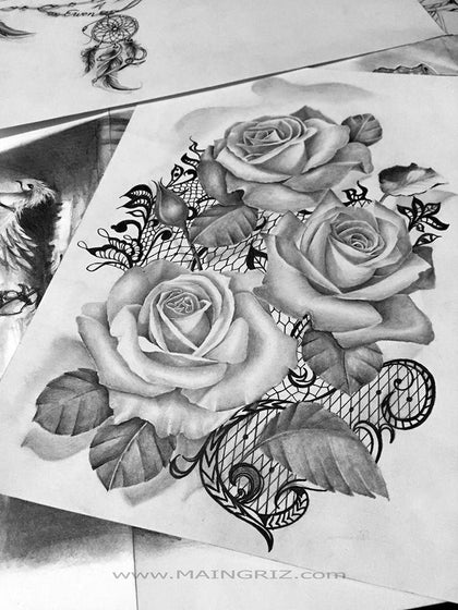 flowers tattoo design references
