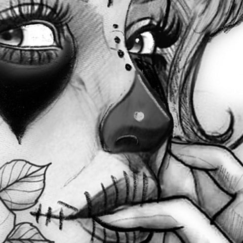 hundreads catrina tattoo design in high quality digital download