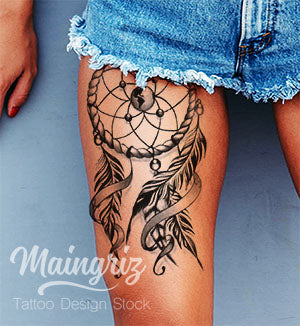 dreamcatcher tattoo design 