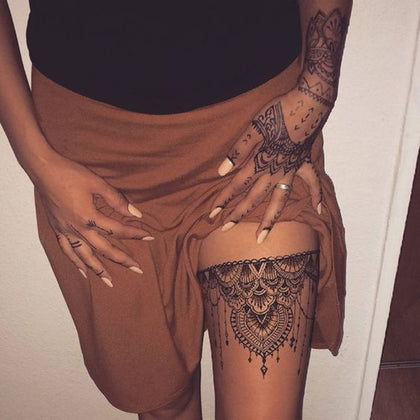 garter sexy tattoo design 