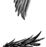 2 x realistic wing  tattoo design high resolution download