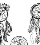 3 x Realistic sexy dreamcatchers tattoo design high resolution download