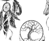 3 x Realistic sexy dreamcatchers tattoo design high resolution download