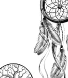 3 x Realistic sexy dreamcatchers tattoo design high resolution download