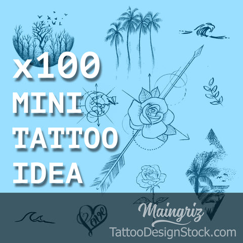 100 Mini Tattoo Design Idea ebook high resolution download