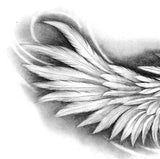2 x realistic sexy wing tattoo design high resolution download