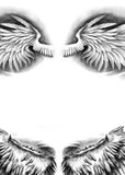 2 x realistic sexy wing tattoo design high resolution download