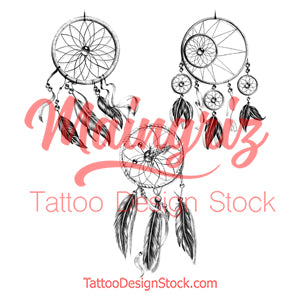 3 x sexy dreamcatchers tattoo design high resolution download