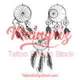 3 x sexy dreamcatchers tattoo design high resolution download