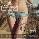 3 x sexy dreamcatchers tattoo design high resolution download