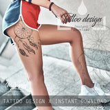 3 x sexy dreamcatchers tattoo design high resolution download