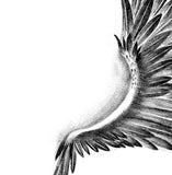 Sexy realistic wing  tattoo design high resolution download
