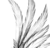 Realistic wing  tattoo design high resolution download