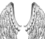 2 x realistic wing  tattoo design high resolution download