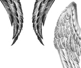 2 x realistic wing  tattoo design high resolution download