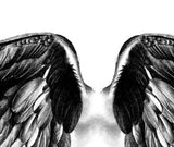 Sexy realistic wing - download tattoo design