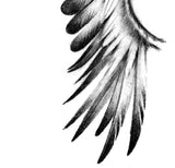 Realistic wing  tattoo design high resolution download