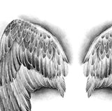 Realistic Wings  tattoo design high resolution download