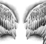 Realistic Wings  tattoo design high resolution download