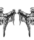 Realistic wing  tattoo design high resolution download