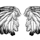 Realistic wing sexy  tattoo design high resolution download