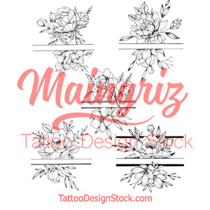 5 x sexy Peony forearm design download high resolution download
