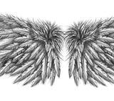 Realistic sexy wing  tattoo design high resolution download