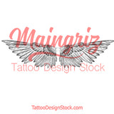Sexy wing  tattoo design high resolution download