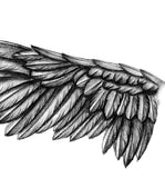 Sexy realistic wing  tattoo design high resolution download