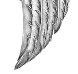 Realistic sexy wing  tattoo design high resolution download