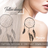 3 x Realistic dreamcatchers  tattoo design high resolution download