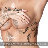 3 x Realistic dreamcatchers  tattoo design high resolution download