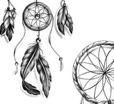 3 x Realistic sexy dreamcatchers tattoo design high resolution download