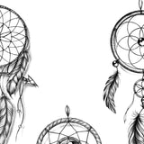 3 x Sexy realistic dreamcatchers  tattoo design high resolution download