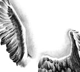 2 x realistic sexy wing tattoo design high resolution download