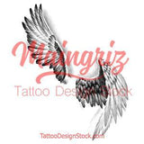 2 x realistic sexy wing tattoo design high resolution download