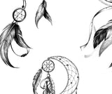 3 x Sexy realistic dreamcatchers  tattoo design high resolution download