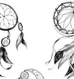 3 x Sexy realistic dreamcatchers  tattoo design high resolution download