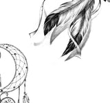 3 x Sexy realistic dreamcatchers  tattoo design high resolution download