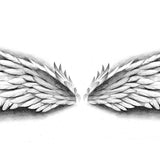 Realistic wing tattoo design high resolution download