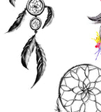 3 x Realistic sexy dreamcatchers tattoo design high resolution download