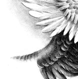 Sexy realistic wing  tattoo design high resolution download