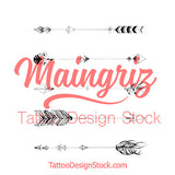 5 originals arrow tattoo design high resolution download by tattoodesignstock.com