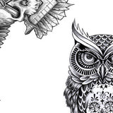 5 originals owls tattoo design digital download by tattoo artists