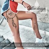 3 x Realistic dreamcatchers  tattoo design high resolution download