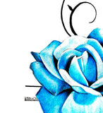 Realistic rose with precious stone  tattoo design high resolution download